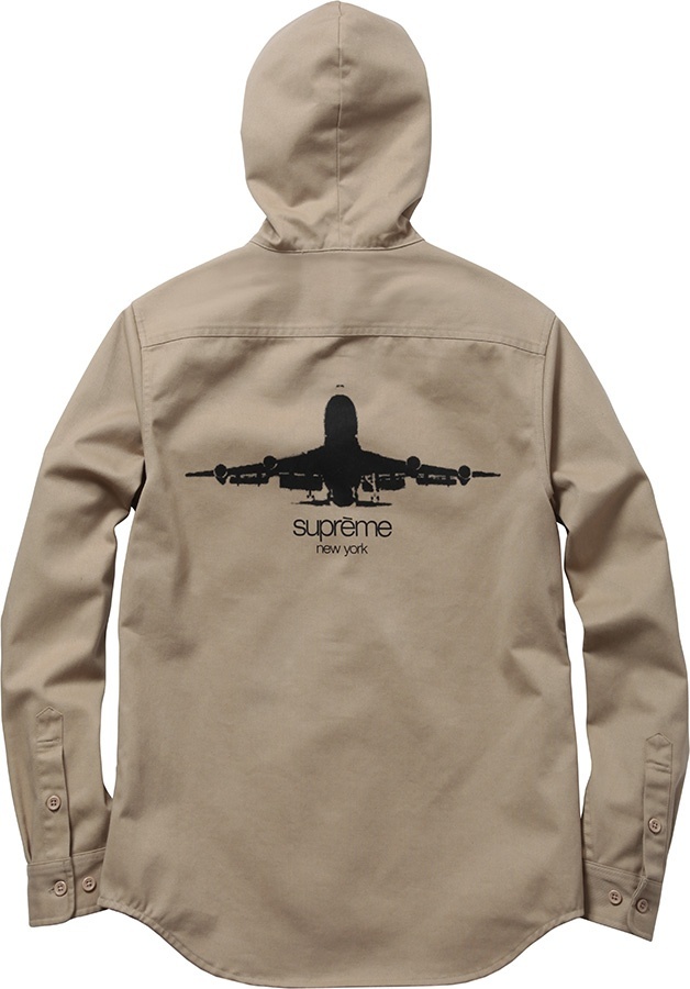 Hooded Twill Shirt view 3